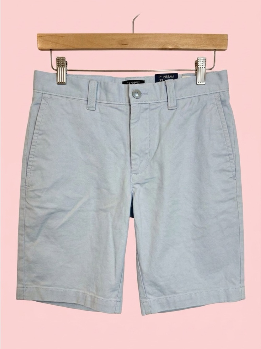 J. Crew Light Blue Flat-Front Men’s Chino Shorts